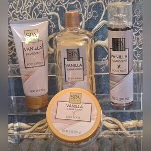 Spa Luxury Vanilla  Bath and Body  4pcs Bundle